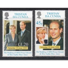 Tristan da Cunha - Correo Yvert 627/8 ** Mnh  Boda real