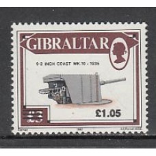 Gibraltar - Correo 1991 Yvert 628 ** Mnh Cañon