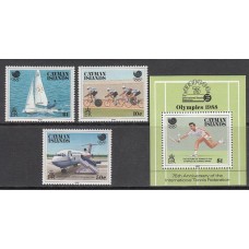 Caimanes - Correo Yvert 629/31+H.17 ** Mnh Olimpiadas de Seul