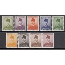 Indonesia - Correo 1953 Yvert 63/71 ** Mnh  Presidente Sukarno