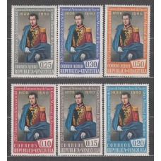 Venezuela - Correo 1960 Yvert 631/3+A,725/7 ** Mnh Personaje