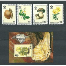 Alto Volta Correo Yvert 632/5+Hb 25 ** Mnh  Setas