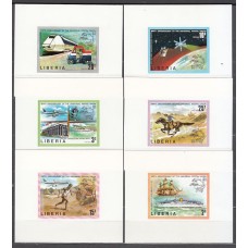 Liberia - Correo 1974 Yvert 633/8 hojas sin dentar ** Mnh Transportes