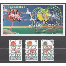 Somalia - Correo Yvert 635/7+Hb 54 ** Mnh  Fauna aves