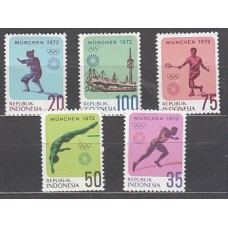Indonesia - Correo 1972 Yvert 635/9 ** Mnh  Olimpiadas de Munich