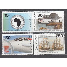 Uganda - Correo Yvert 636/9 ** Mnh  Barcos