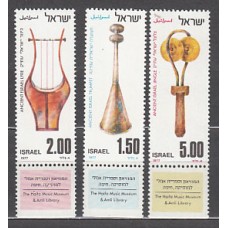 Israel - Correo 1977 Yvert 639/41 ** Mnh  Intrumentos musicales