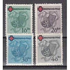 Rhin-Palatinado - Correo Yvert 41/44 ** Mnh