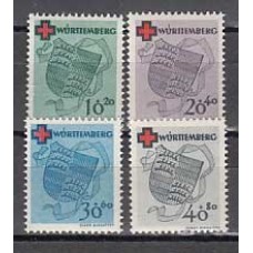 Wurtemberg - Correo Yvert 38/41 ** Mnh