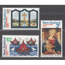 Nueva Zelanda - Correo 1975 Yvert 642/4 ** Mnh Navidad