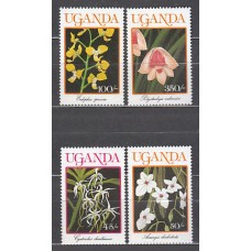 Uganda - Correo Yvert 644/7 ** Mnh  Flores