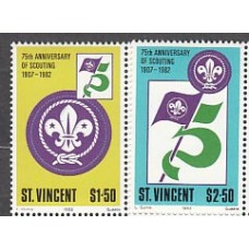 San Vicente - Correo Yvert 649/50 ** Mnh Scoutismo