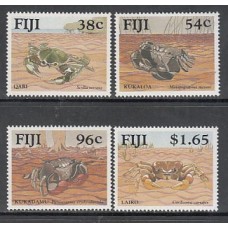 Fidji - Correo Yvert 650/3 ** Mnh Fauna. Cangrejos