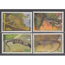 Swaziland - Correo Yvert 650/3 ** Mnh  Fauna reptiles