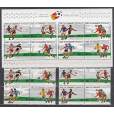 Cook - Correo Yvert 651/8+H.116 ** Mnh Deportes. Fútbol