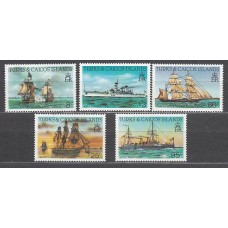 Turk y Caicos - Correo Yvert 653/7 ** Mnh  Barcos