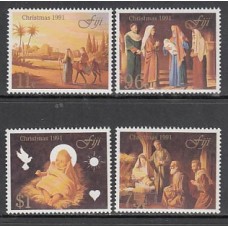 Fidji - Correo Yvert 654/7 ** Mnh Navidad