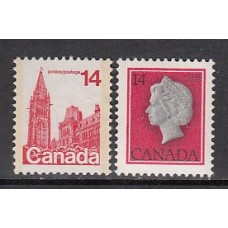 Canada - Correo 1978 Yvert 656/7 ** Mnh Personaje. Isabel II