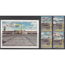 Antigua Correo Yvert 657/60+Hb 61 ** Mnh Aviones