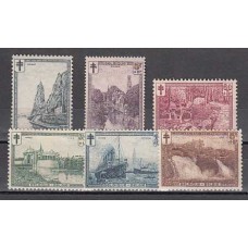 Belgica - Correo 1929 Yvert 293/8 ** Mnh Paisajes