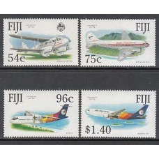 Fidji - Correo Yvert 658/61 ** Mnh Aviones