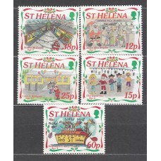 Santa Helena - Correo Yvert 658/62 ** Mnh  Navidad