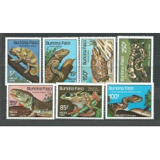 Burkina Faso - Correo Yvert 662/5+A.302/4 ** Mnh  Fauna reptiles