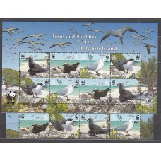 Pitcairn - Correo Yvert 663/6+H 41 ** Mnh Fauna Aves WWF