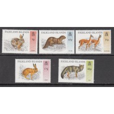 Falkland - Correo Yvert 668/72 ** Mnh Fauna