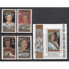 Santa Helena - Correo Yvert 669/72+Hb 15 ** Mnh  Isabel II