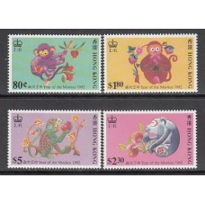Hong Kong - Correo Yvert 670/3 ** Mnh  Año del mono