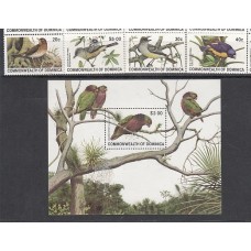 Dominica - Correo 1981 Yvert 672/5+Hb 68 ** Mnh Fauna aves
