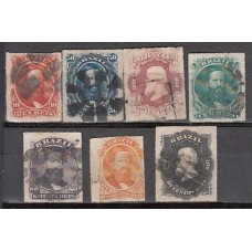 Brasil - Correo 1876 Yvert 30/6 usado Personajes