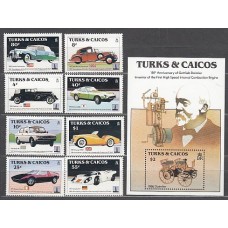 Turk y Caicos - Correo Yvert 674/81+H,49 ** Mnh  Automóviles