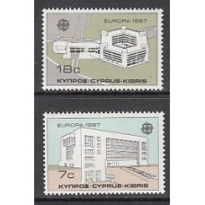 Chipre - Correo 1987 Yvert 677/8 ** Mnh Europa