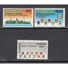 Nigeria - Correo Yvert 678/80 ** Mnh