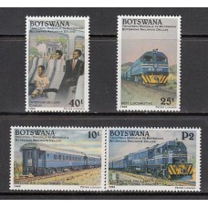 Botswana - Correo Yvert 679/82 ** Mnh  Trenes