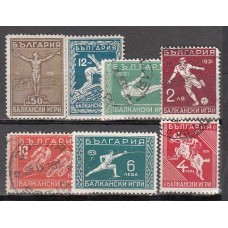 Bulgaria - Correo 1931 Yvert 224/30 */usado Mh/usado Deportes