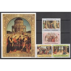 Antigua Correo Yvert 681/4+Hb 68 ** Mnh