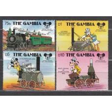 Gambia - Correo 1987 Yvert 682/5 ** Mnh  Walt Disney