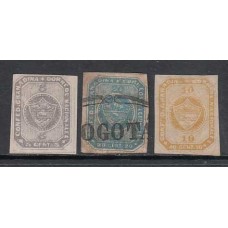 Colombia - Correo 1860 Yvert 7/9 (*)/usado  Mng/used