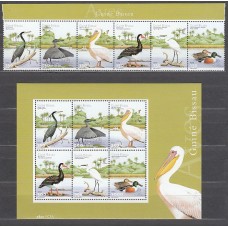 Guinea Bissau - Correo Yvert 686/91+H.87 ** Mnh  Fauna aves