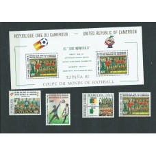 Camerun - Correo Yvert 693/6+H.19 ** Mnh  Deportes fútbol