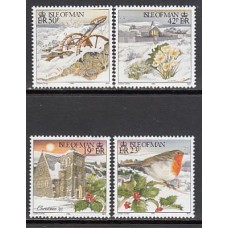 Man - Correo 1995 Yvert 694/97 ** Mnh Navidad