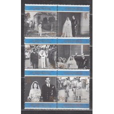 Santa Helena - Correo Yvert 695/700 ** Mnh  Boda de Isabel II