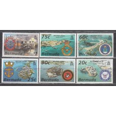 Bermudas - Correo Yvert 696/701 ** Mnh Bases militres y escudos