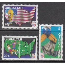 Gibraltar - Correo 1994 Yvert 696/98 ** Mnh Deportes fútbol