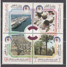 Qatar - Correo Yvert 696/9 ** Mnh  Aniversario de la independencia