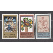 Nueva Zelanda - Correo 1977 Yvert 698/700 ** Mnh Navidad. Pinturas