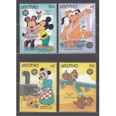 Lesotho - Correo Yvert 699/702 ** Mnh  Navidad Walt Disney